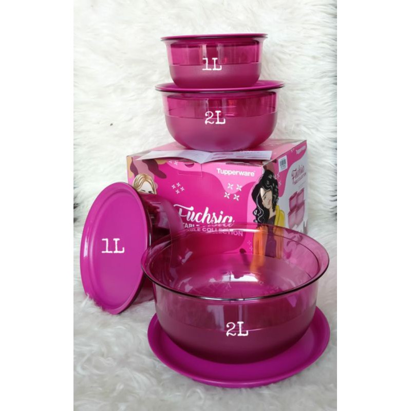 Fuchsia Table Collection 1 set (4) // wadah saji