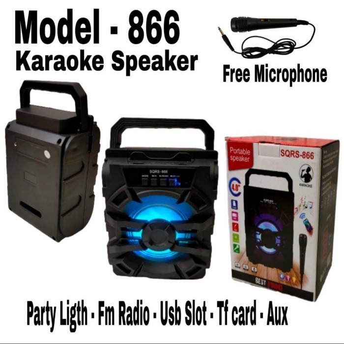 SPEAKER Speaker Bluetooth Bonus Mic Karaoke Speaker Bluetooth SQRS-832