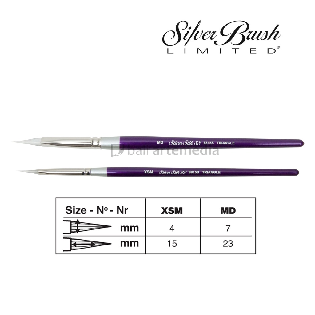 Silver Brush Silk 88 - Triangle 8815S