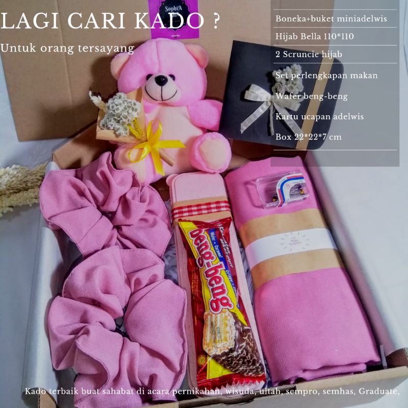 

HEMPERS KADO PREMIUM / Hempers hijab | Wedding gift box / kado murah / Kado ulang tahun / Semhas / kado Graduate padang