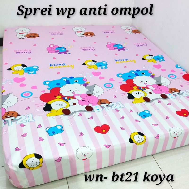 Waty grosir sprei waterproof anti ompol tanpa sarban sargul