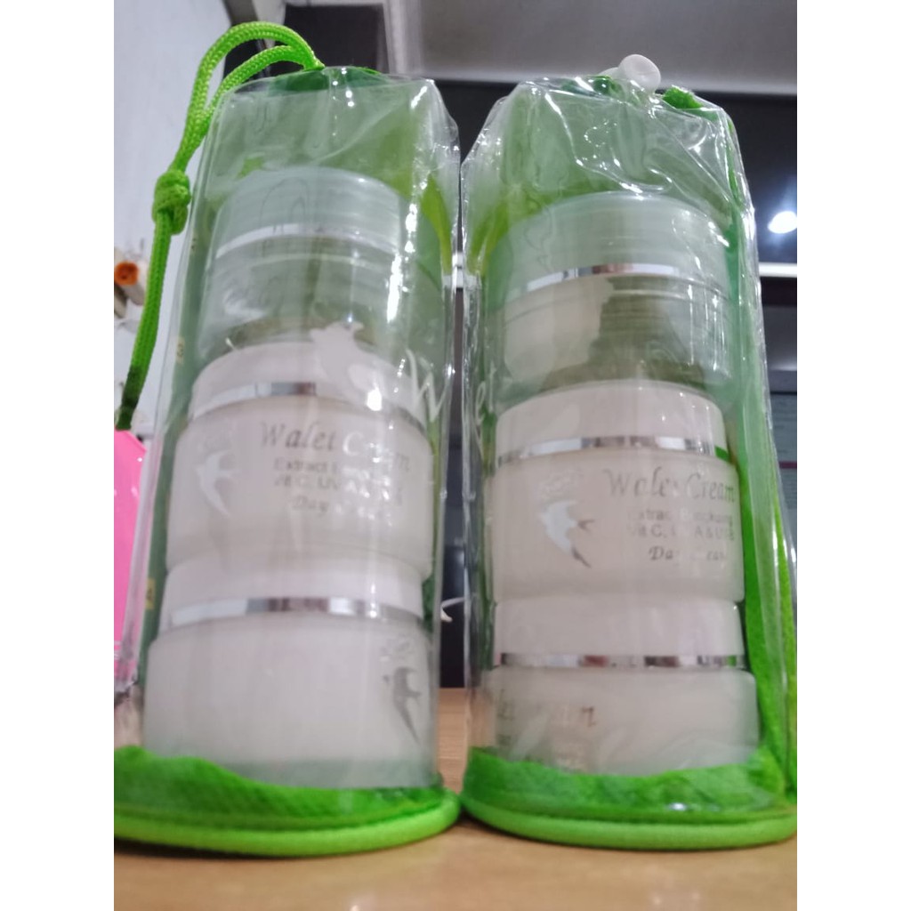 Cream Walet Bengkoang ORIGINAL 100% - Paket Pemutih Wajah Cream Walet 4in1