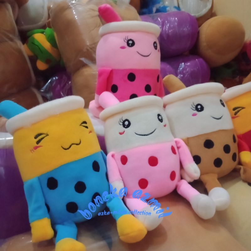 Boneka Boba bubble milk tea variasi size m