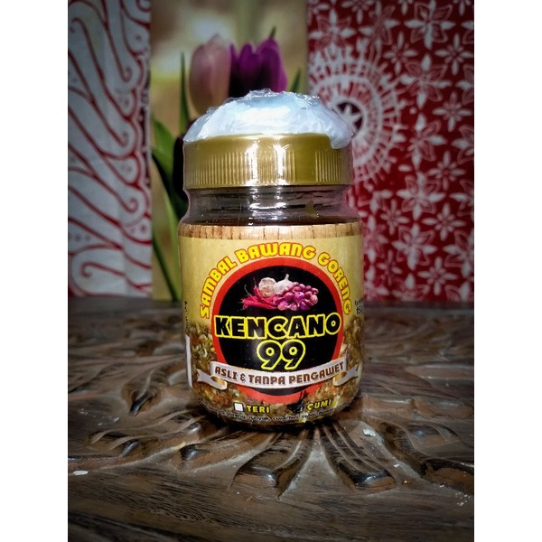 

Sambal Bawang Goreng Cumi, pedas nikmat, isi bersih150gr