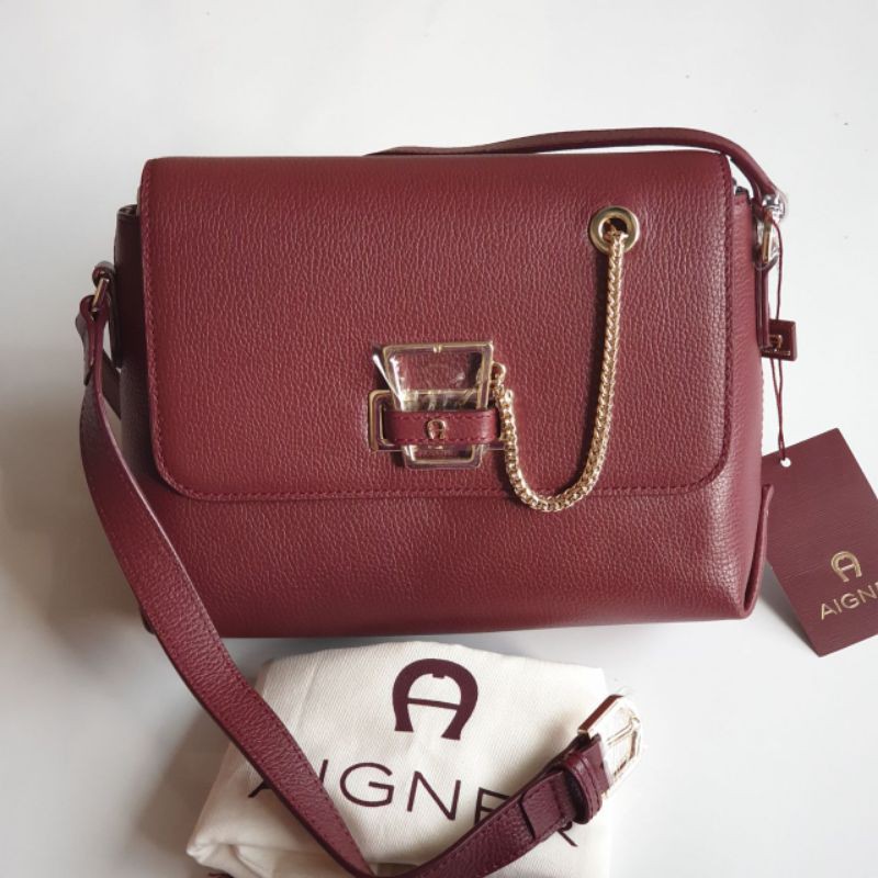 Tas Cewek Aigner Isabella Burgundy