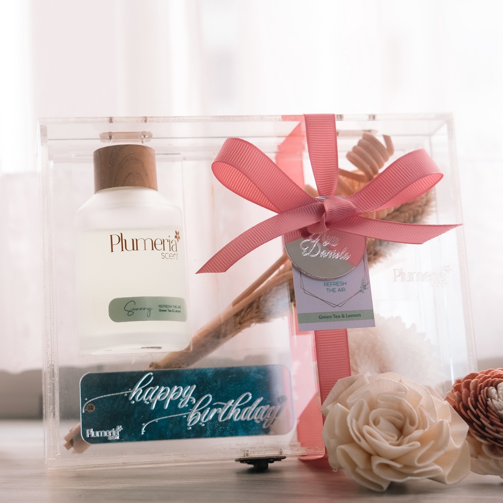 Plumeria Essential Reed Diffuser Favorit Gift Set-3