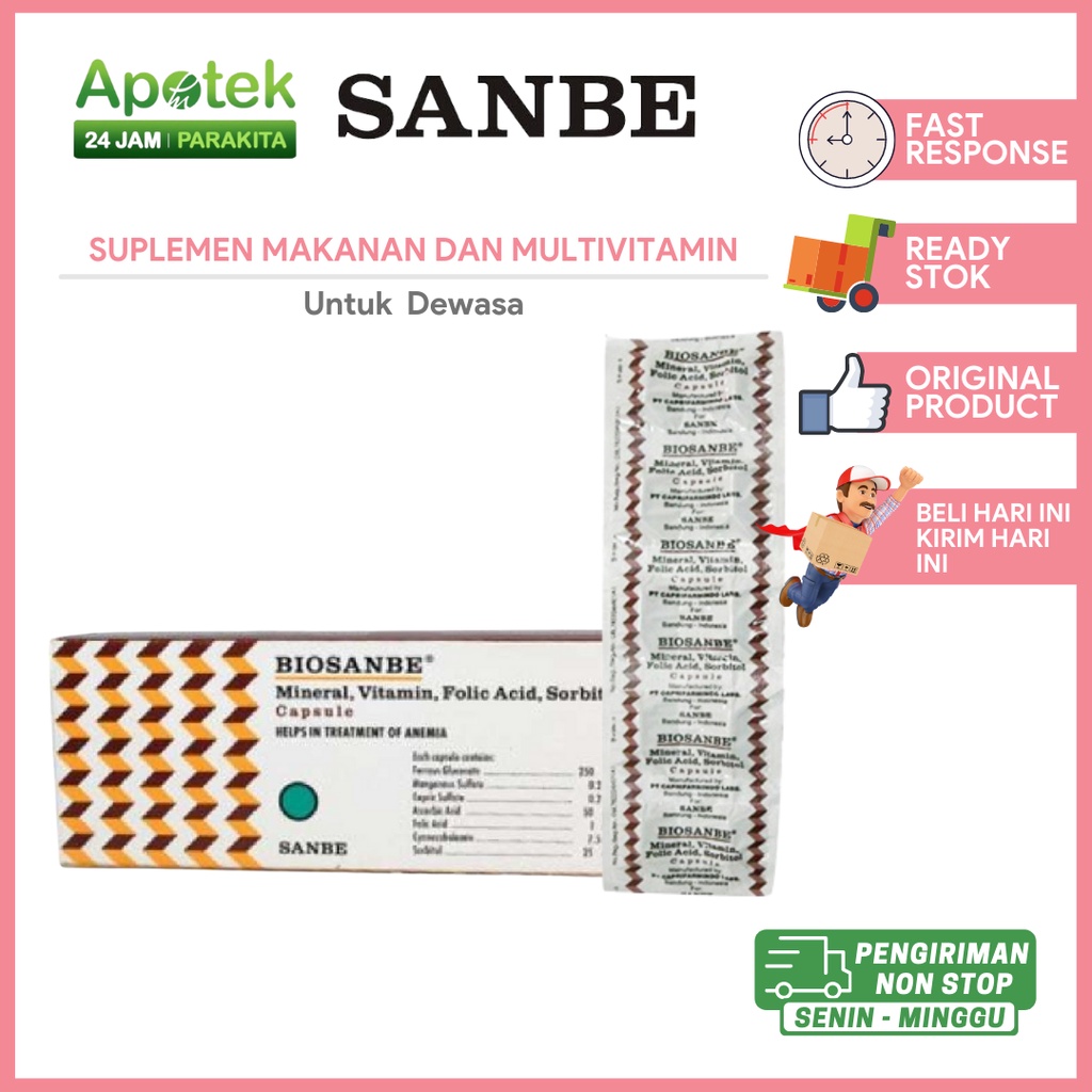 Biosanbe / Biosanbe Tablet / Suplemen Makanan dan Multivitamin