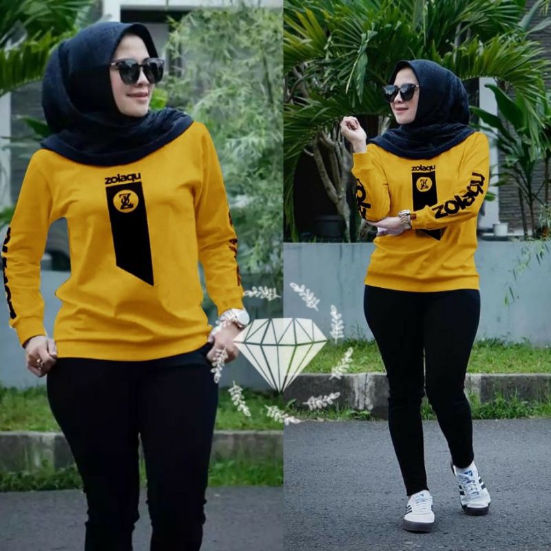 PCS SET LINANDA FASHION PAKAIAN WANITA SETELAN ATASAN DAN CELANA BABYTERRY 2 UKURAN L DAN XL KR ADA VIDEO REVIEW ASLI PRODUK