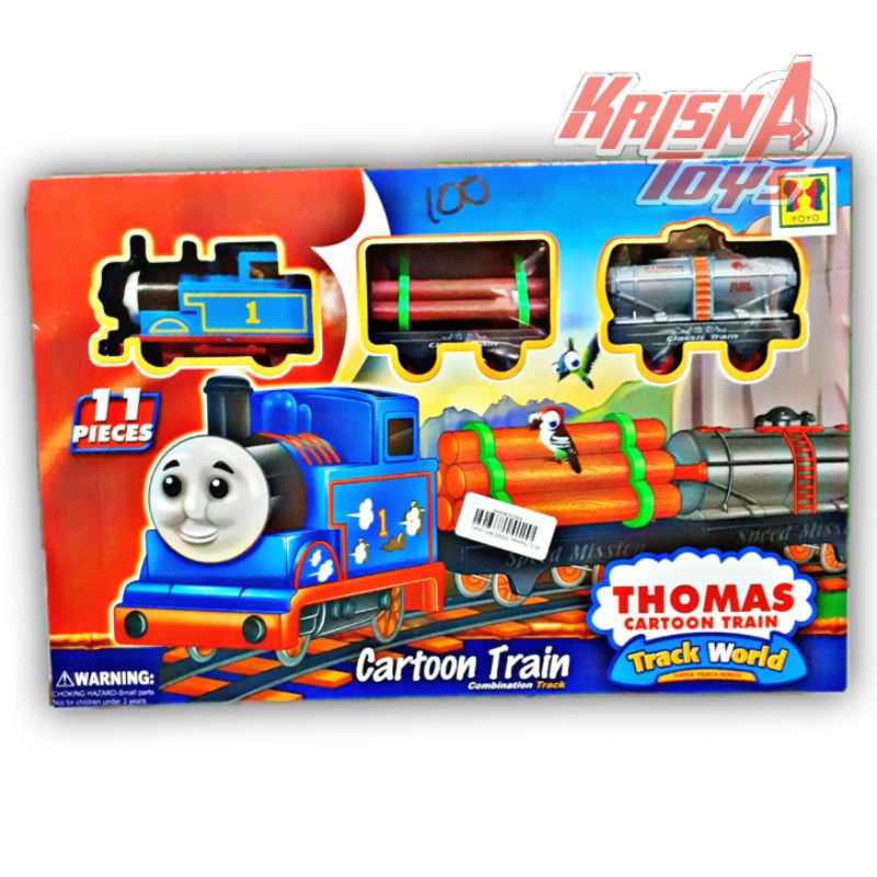 MAINAN ANAK KERETA API THOMAS CARTOON TRAIN SET/TRAIN PLAY SET