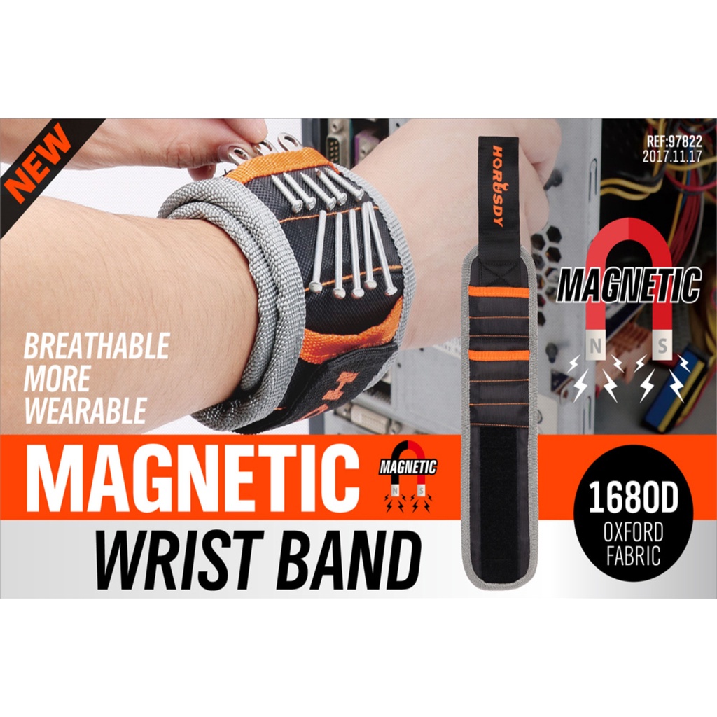 Sabuk Gelang Magnet Alat pertukangan perkakas Magnetic Wristband