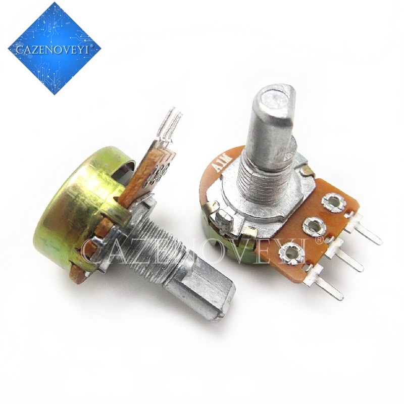 5pcs / lot potentiometer APAI 148 single-pole A1M Gagang Panjang 15MMF Dengan 41 Langkah