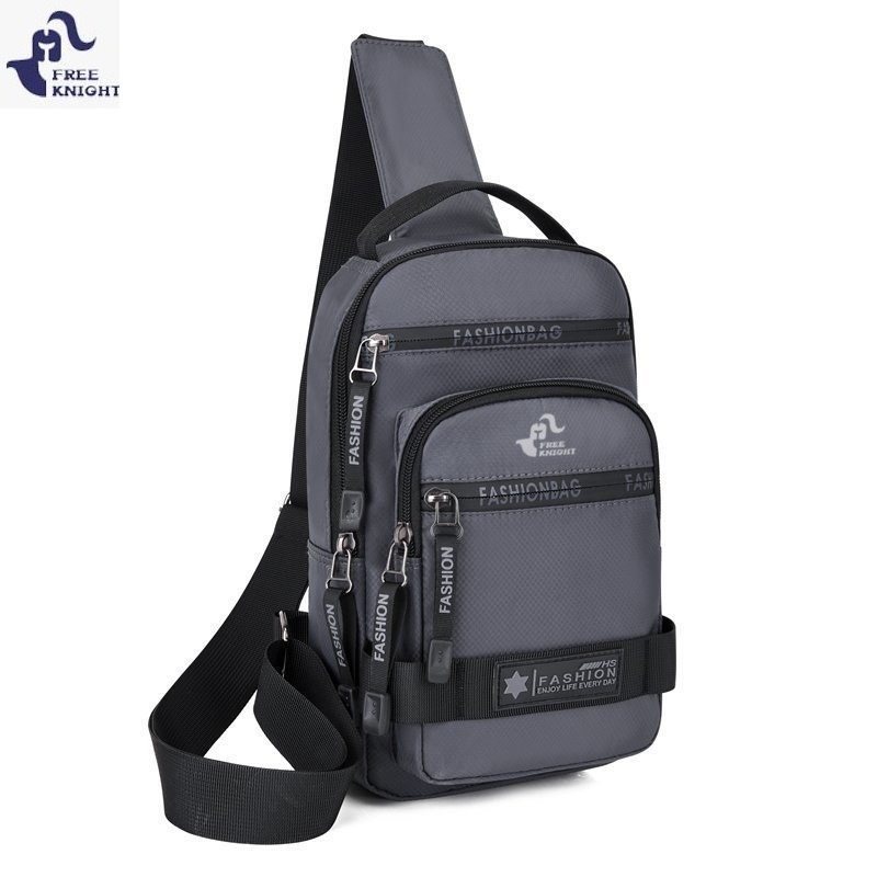 Freeknight Tas Selempang Pria USB Multifungsi Sligbag Besar Fashion Trendy Tas Dada Casual Airliner