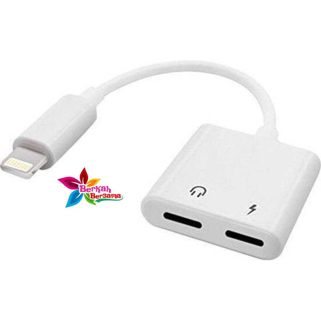 BM040 J008 Dual connector conventer ligthning audio for i Phone 7 7+ 8+ x xr xs Max 11 pro Max BB1473