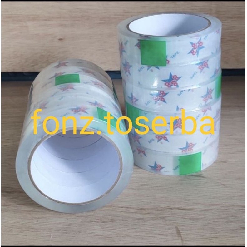 

lakban selasiban isolatip selotip perekat opp tape 888 bening clear 24mm x 72y