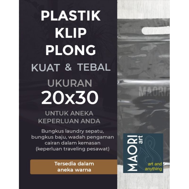 

Plastik Baju Ziplock Klip Pond 20x30 +6 cm