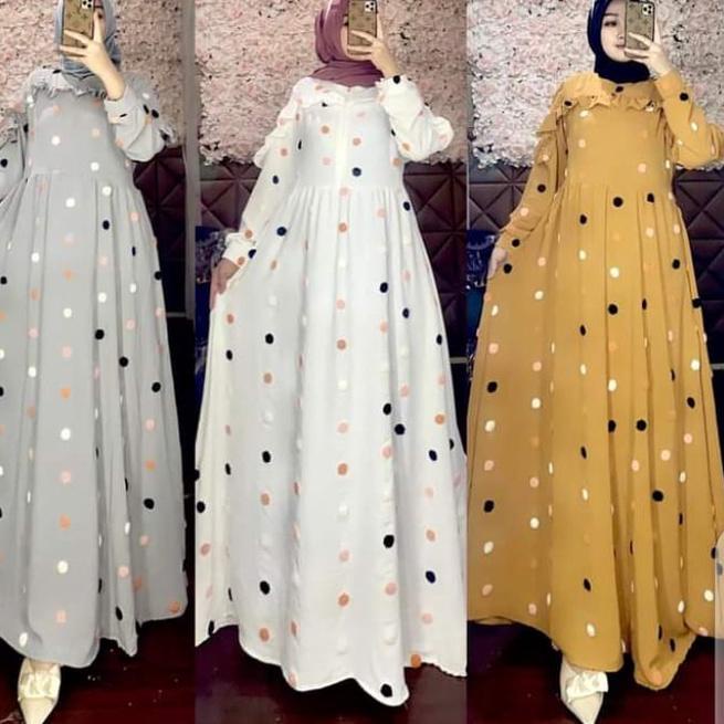 Oke Price.. GAMIS CRINKLE POMPOM REMPEL DADA