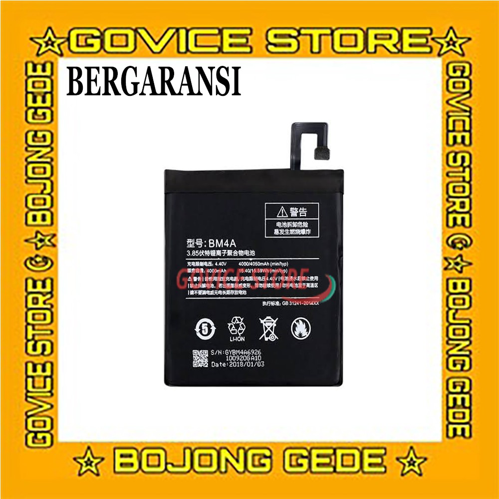 BATRAI XIAOMI BATRE XIAOMI BATERAI XIAOMI BM4A/REDMI PRO DUAL CAMERA ORI 99%