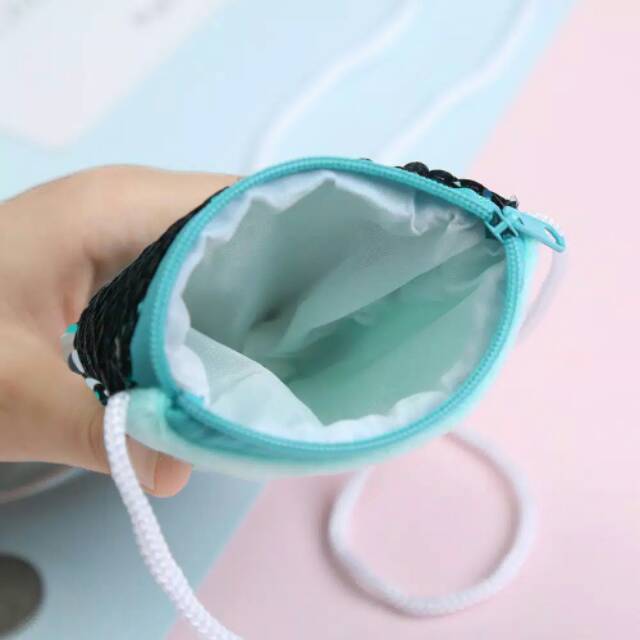 READY JAKARTA Tas Dompet Sequin Mermaid Hati Pouch