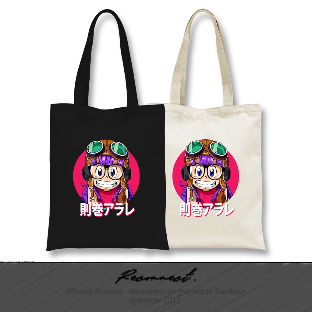 Reconnect Tote Bag Motif Anime Dragon Ball Arale - GRATIS TAMBAH NAMA