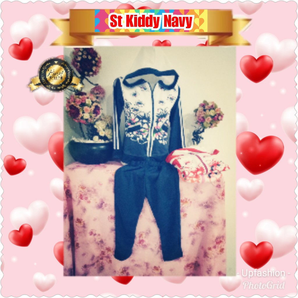 SETELAN KIDDY JAKET DAN CELANA PJ BUNGA BUNGA