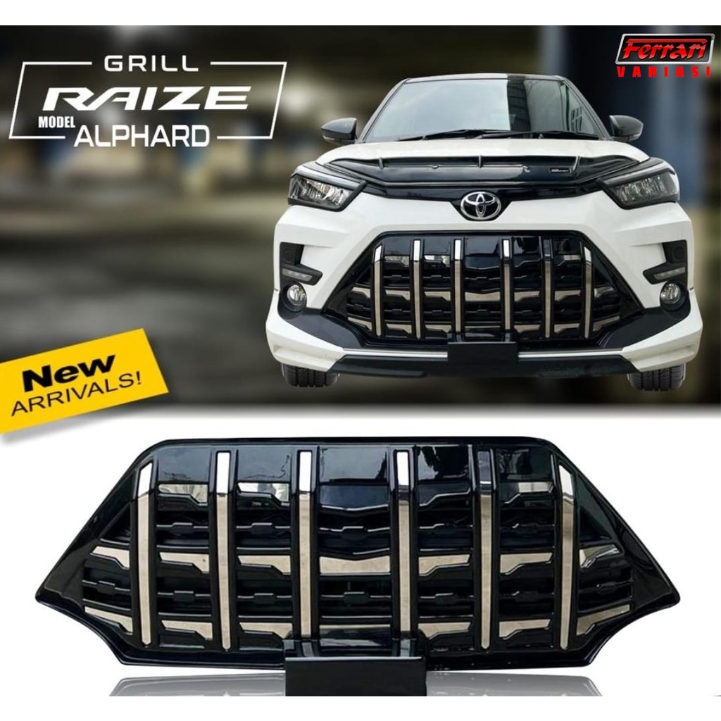 grill Alphard style mobil toyota Raize Ferrari Variasi