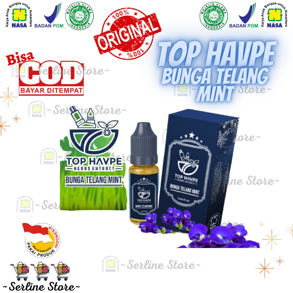TOP HAVPE BUNGA TELANG MINT BIRU / IMUN / RELAKSASI OTAK / METABOLISME / TEKANAN DARAH / PERNAPASAN 