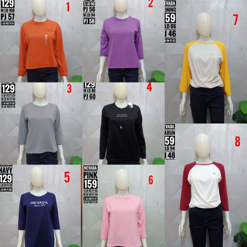 KHANZA STORE KAOS NEVADA LENGAN PANJANG ORIGINAL