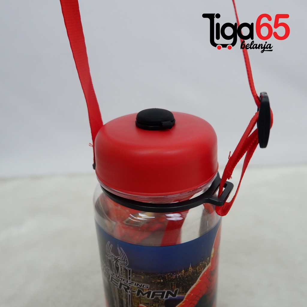 365 WATER BOTTLE #41090 Botol Minum Anak Karakter Fancy BPA Free Dengan Sedotan