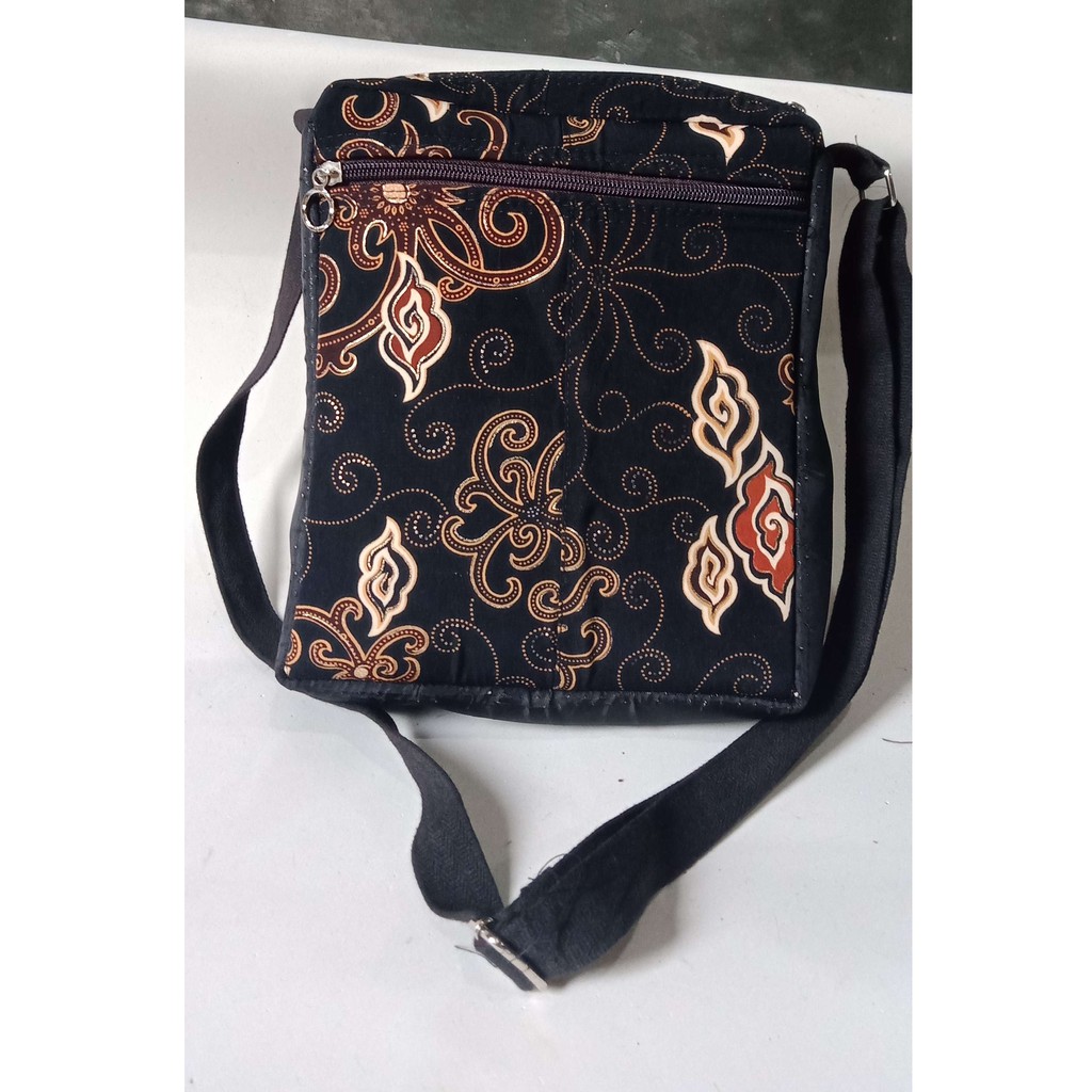 Tas Selempang Batik Full Motif Pria Wanita  / Tas Bahu Batik Corak Nusantara Bisa COD - Tas Batik Motif Corak