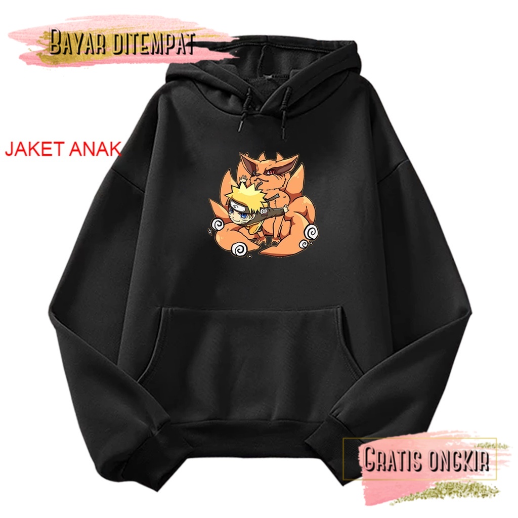 COD JAKET SWEATER M ANAK S SD KECIL  hoodie  NARUTO baju   anime CEWEK COWOK