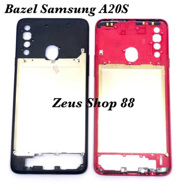 Tulang Tengah Samping Bezel Tulang Samsung A20S A207 Original