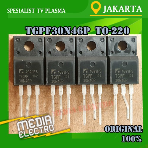 TGPF30N46P TO-220 ORIGINAL Persamaan TGPF30N40P / TGPF30N43P / RJP30H1 / RJP30E2 / 30F124 / 30F125 /