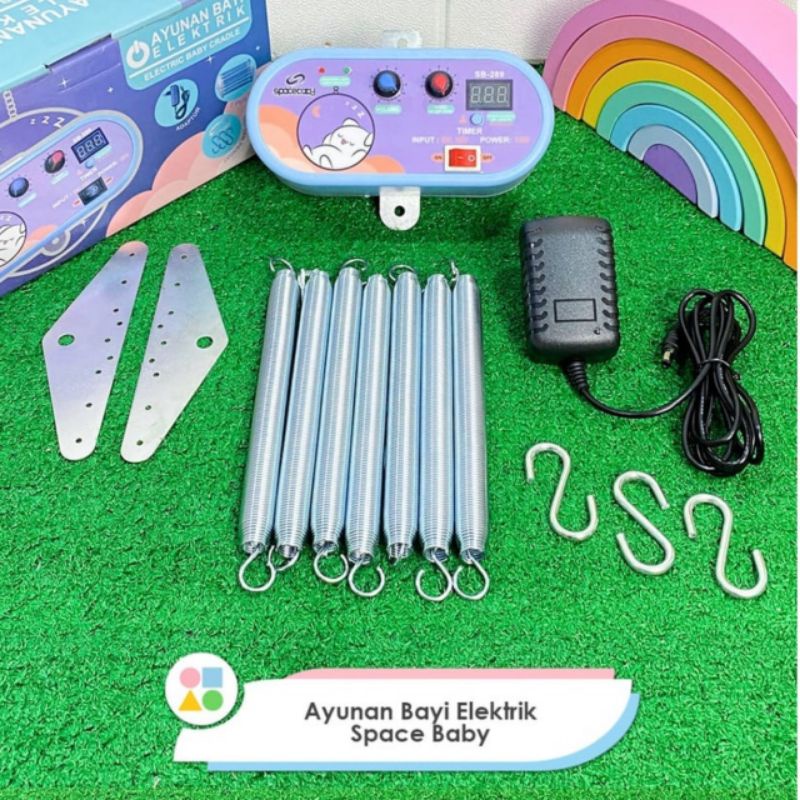 RECOMMENDED | MERK TERLARIS | Ayunan Bayi Elektrik | Ayunan Listrik GT BABY | SPACE BABY 7 per-6