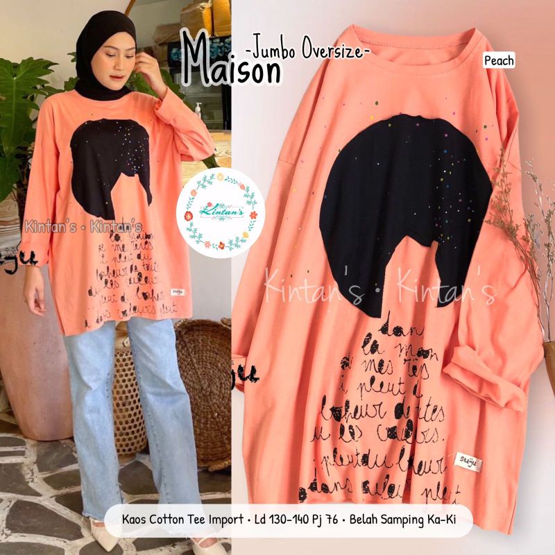 Maison Tunik jumbo by kintans / tunik muslimah katun modern