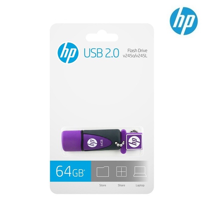 Flash Disk / Flashdisk HP V245L 64GB PURPLE USB 2.0