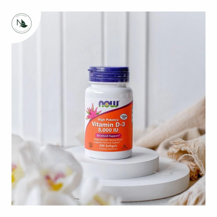 

Now Vitamin D3 5000IU 240softgels