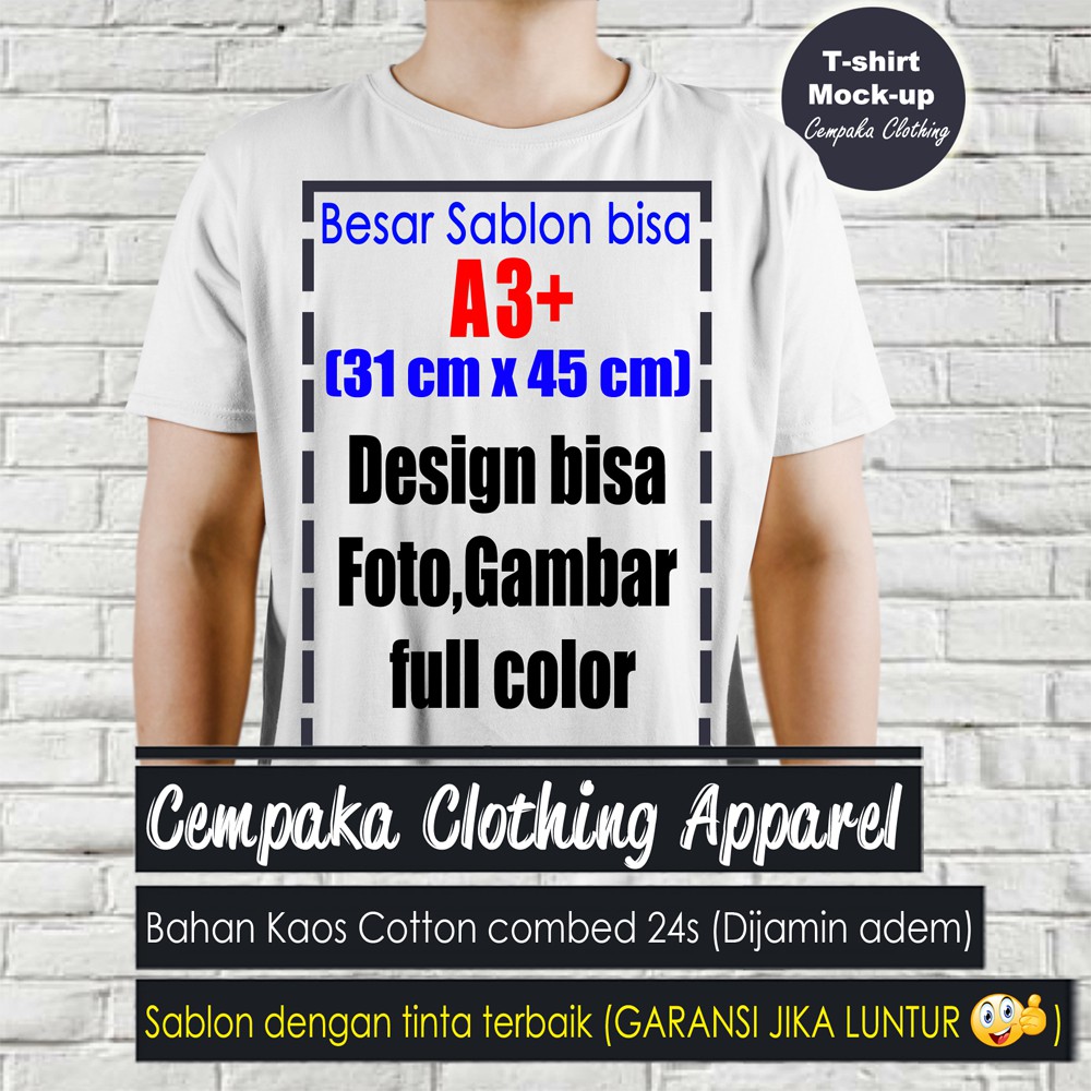 Download Jasa Sablon Kaos Baju Satuan Murah Digital Print Dengan Design Suka Suka Bahan Di Jamin Adem Shopee Indonesia