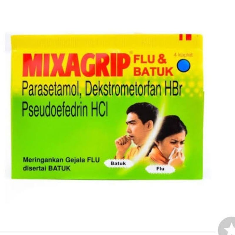 Mixagrip Flu / Flu &amp; Batuk / Obat Flu Dan Batuk Tablet / Mixagrip