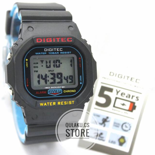 [6273] JAM TANGAN PRIA DIGITEC (ORI-WR) RUBBER KEREN