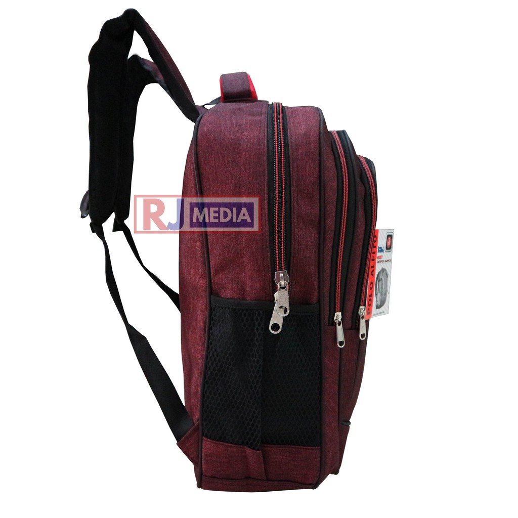 Tas Ransel Sekolah Laptop In Warna Pria Wanita Tas Ransel Pria Tas Punggung Keren Stylish Trendy  Backpack Polo Alfito Original Sekolah Kerja Kuliah Murah Bagus