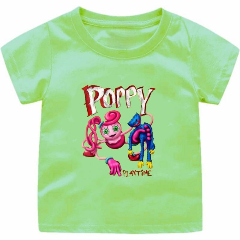 Baju Kaos Atasan anak CEWEK-COWOK  HUGGY WUGGY POPY PLAY TIME 1-12Tahun UKURAN S.M.L.XL.2XL.3XL