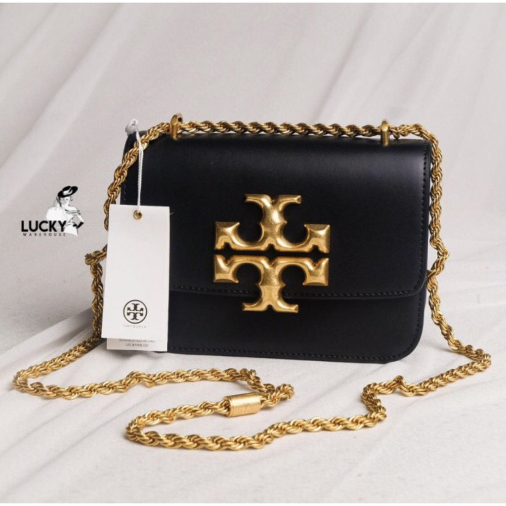 Tory Burch Small Eleanor Crossbody Bag In Black - ORIGINAL 100%