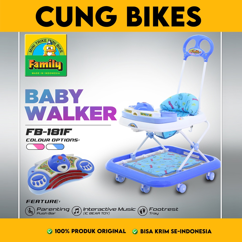 Baby walker Family 181F - babywalker Family 181F mainan bayi belajar jalan