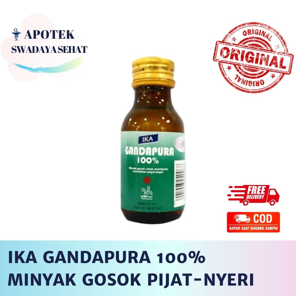 IKA GANDAPURA Minyak Gosok 100% 100ML 60 ML 30 ML Anti Nyeri Pijat