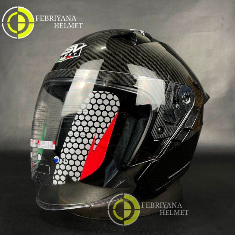 HELM RSV SV300 CARBON HALF FACE RSV SV300 DOUBLE VISOR