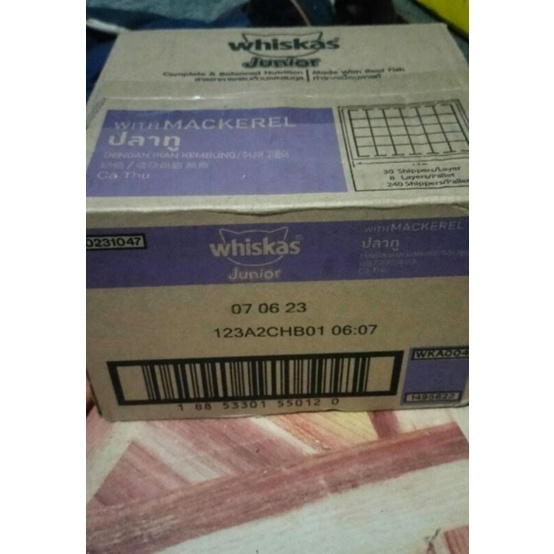 WHISKAS JUNIOR 1DUS ISI 24 POUCH KHUSUS GOJEK/GRAB