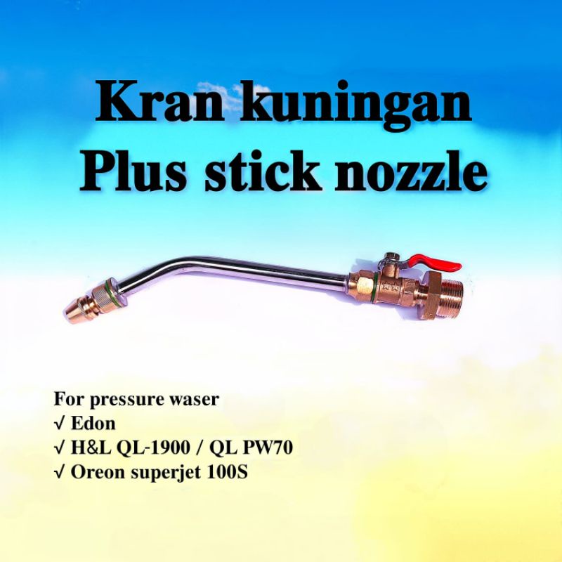 Kran nozzle cuci AC - stik nozel semprotan steam jet cleaner oreon superjet 100S-H&L 1900-PW70-edon