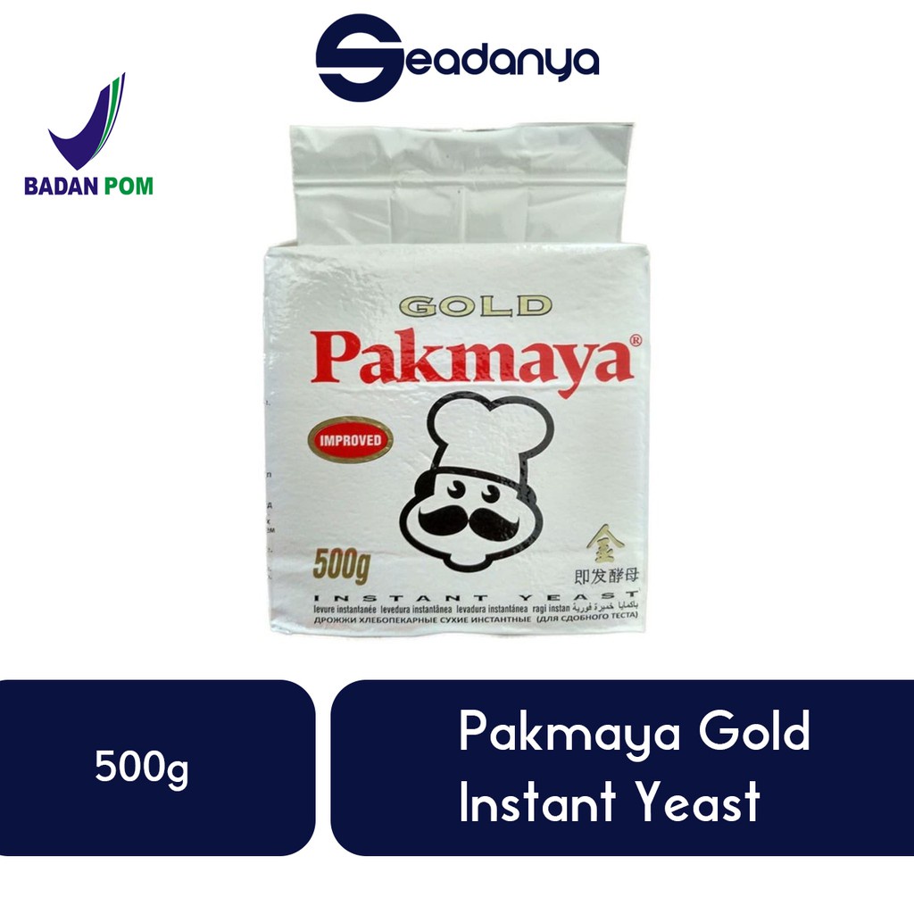 

Pakmaya Instan Dry Yeast Ragi Kering Instant 500g - Pengembang Roti , Kue , Makanan - & BPOM