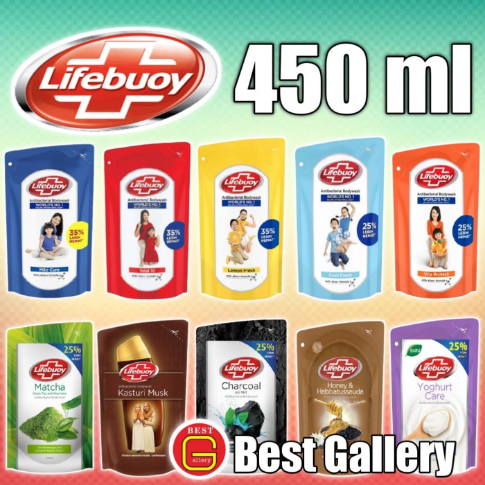 Za2012A Sabun Lifebouy Body Wash 450 Ml - Mild Care r0887