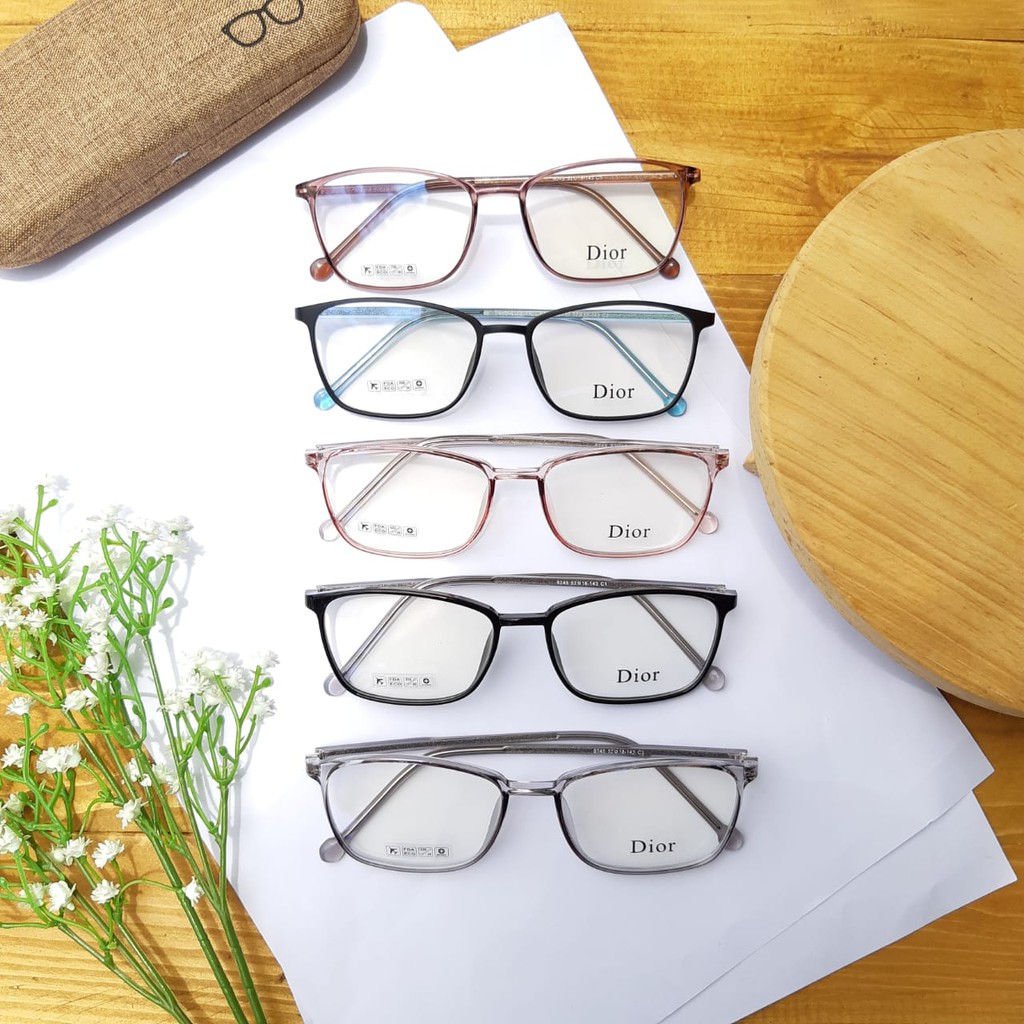 Frame Kacamata Minus + Lensa Anti Radiasi 8249 Murah
